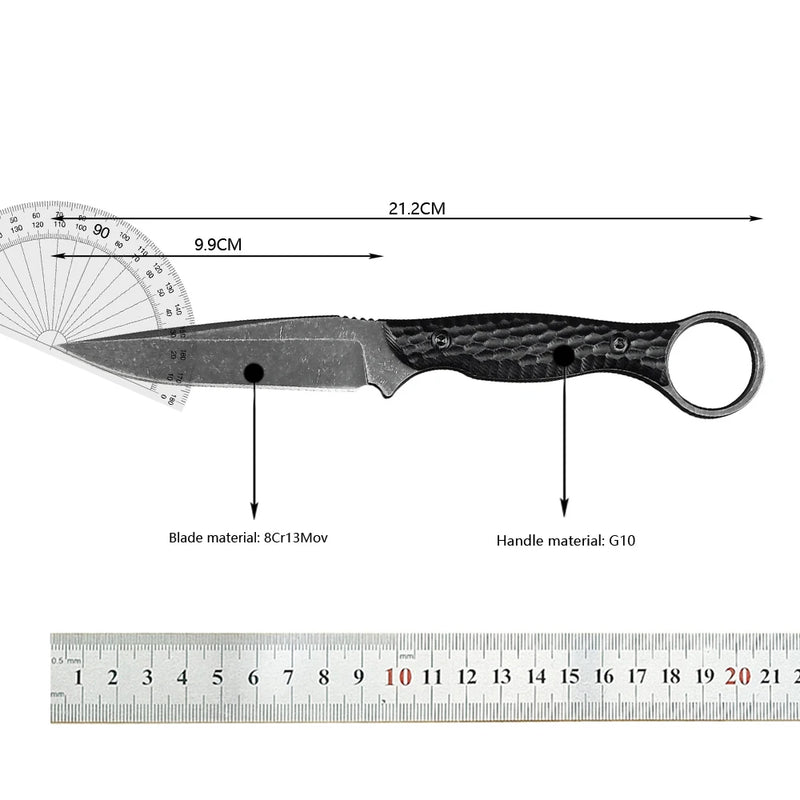 Faca Tática de Lâmina Fixa | Full Tang